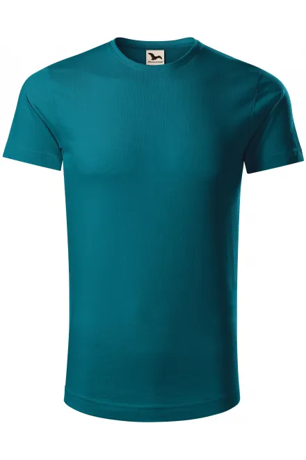Bio pamut férfi póló - petrol blue, L