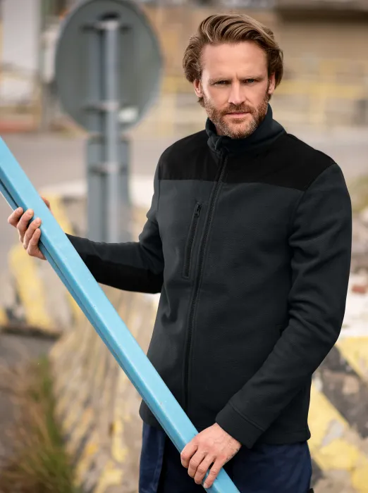 Meleg unisex polár dzseki, ébenszürke