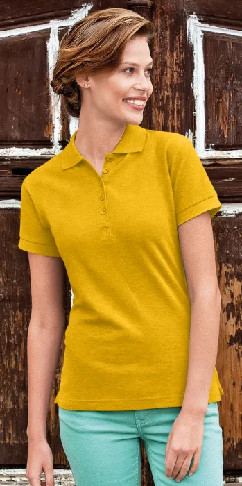 Női egyszerű póló, sárga