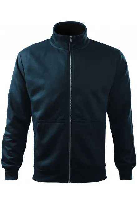 Egyszerű férfi pulóver, kapucni nélkül - sötétkék, XL