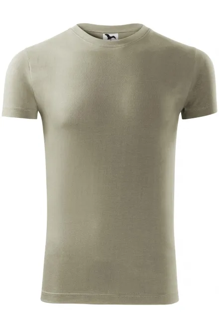 Férfi divatos póló - fényes khaki, 2XL