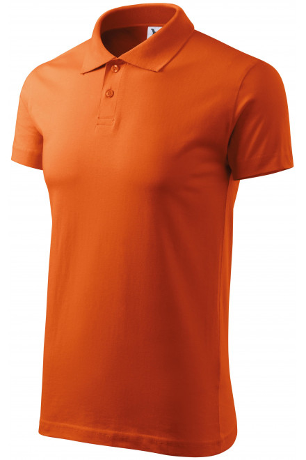 Férfi egyszerű póló, narancssárga, pamut pólók