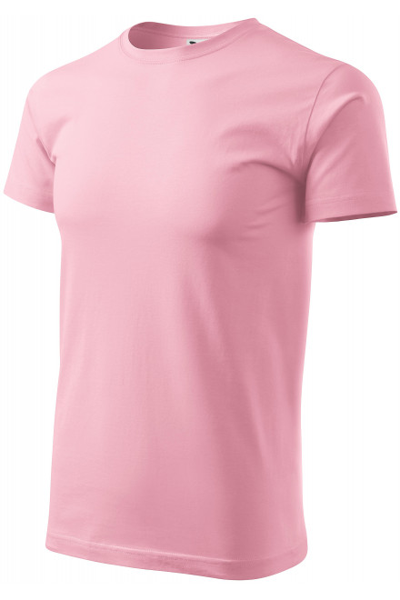 Férfi egyszerű póló, rózsaszín, férfi pólók