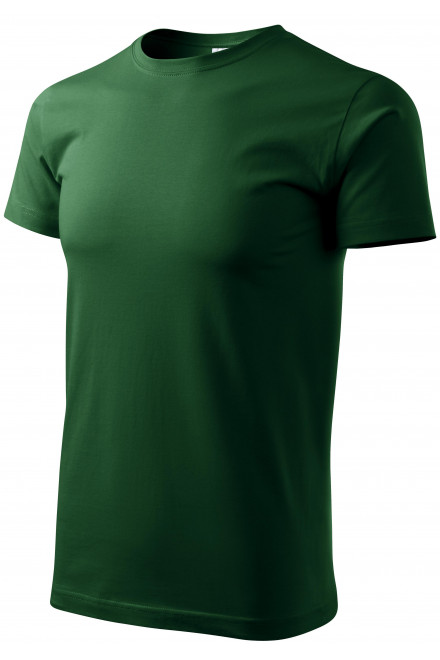 Férfi egyszerű póló, üveg zöld, rövid ujjú pólók