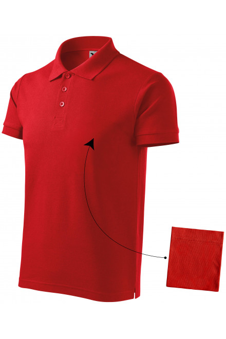 Férfi elegáns póló, piros, férfi pólóingek