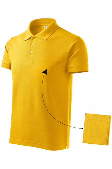 Férfi elegáns póló, sárga, férfi pólók