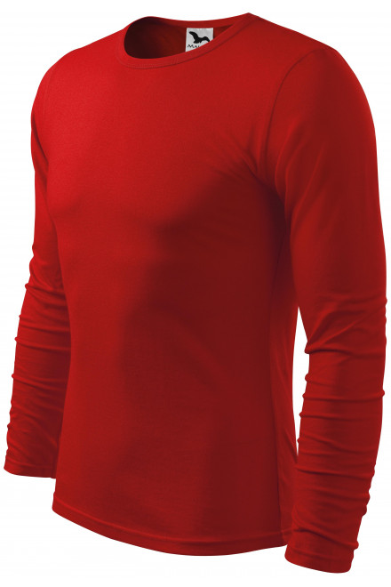 Férfi hosszú ujjú póló, piros, férfi pólók