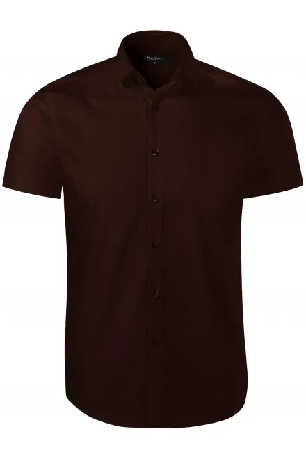Férfi ing - Slim fit - kávé, L