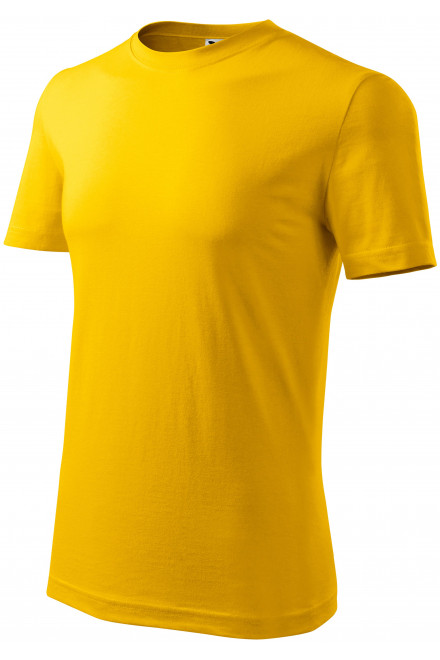 Férfi klasszikus póló, sárga, pólók nyomtatáshoz