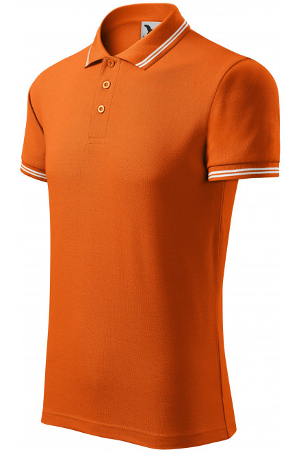 Férfi kontrasztos póló, narancssárga, férfi pólóingek