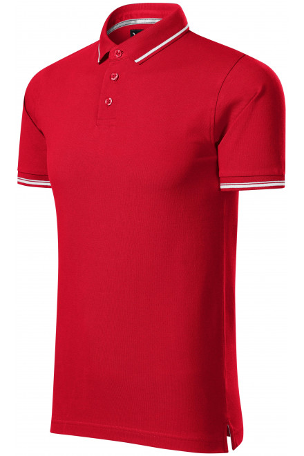 Férfi kontrasztos pólóing, formula red, pólók