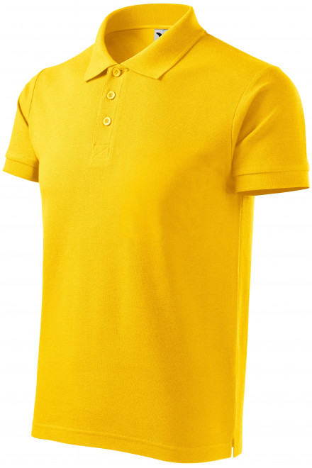 Férfi nehézsúlyú póló, sárga, férfi pólóingek