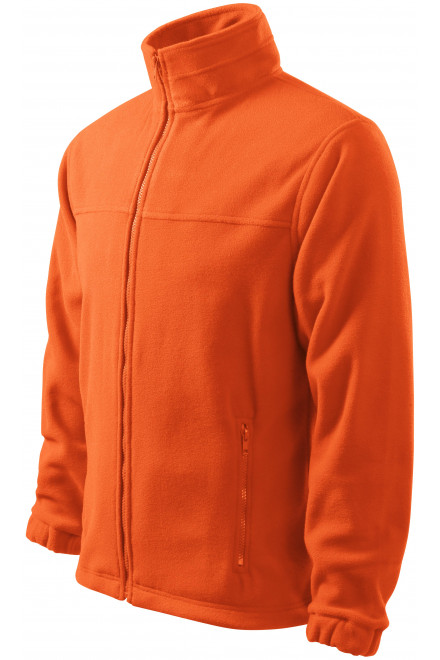 Férfi polár dzseki, narancssárga, férfi pulóverek
