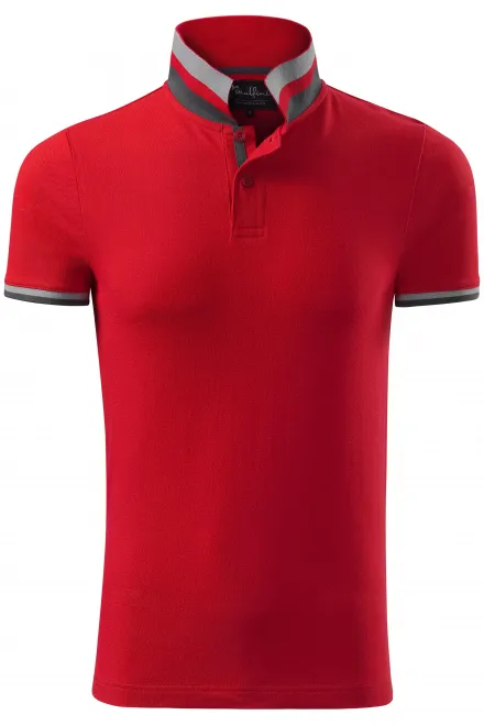 Férfi póló gallérral - formula red, 3XL