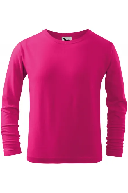 Gyermek hosszú ujjú póló - málna, 110 cm / 4 év
