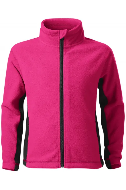 Gyermek polár kontraszt kabát - lila, 122 cm / 6 év