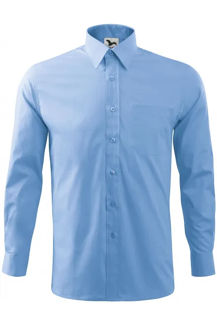 Hosszú ujjú férfi ing - égszínkék, 3XL