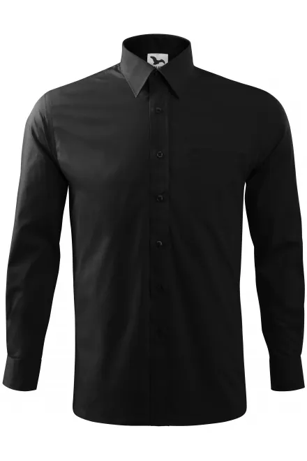 Hosszú ujjú férfi ing - fekete, 3XL