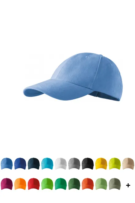 6-paneles baseball sapka, égszínkék
