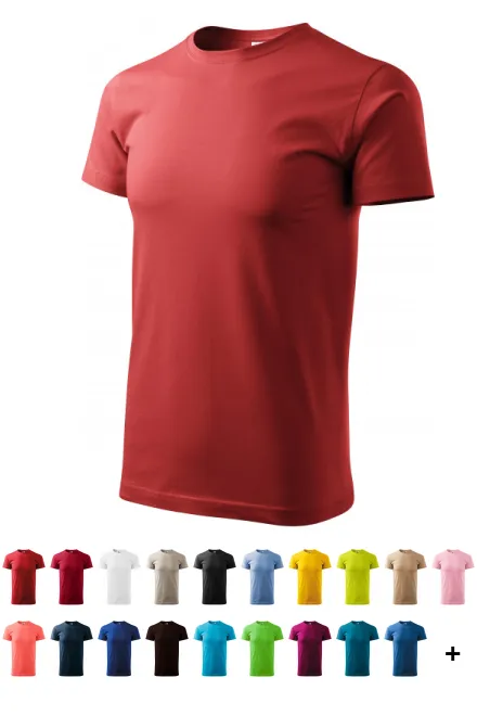 Férfi egyszerű póló, bordó