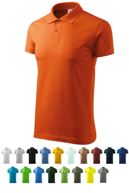 Férfi egyszerű póló, narancssárga