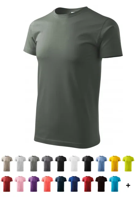 Férfi egyszerű póló, sötét pala