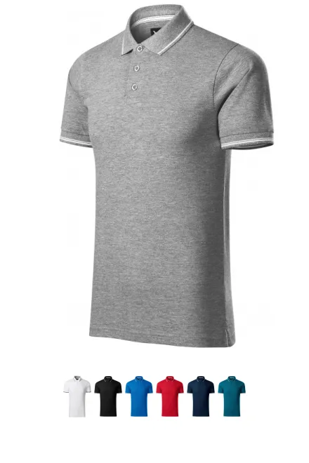 Férfi kontrasztos pólóing, sötétszürke márvány