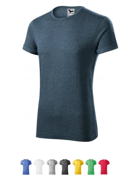 Férfi póló feltekert ujjú, sötét farmer márvány