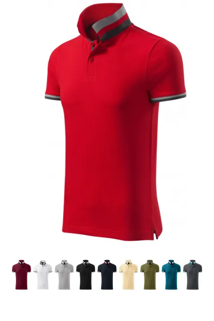 Férfi póló gallérral, formula red