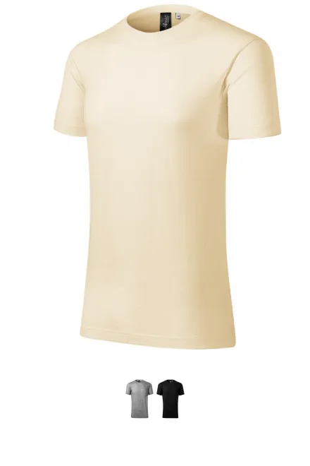 Férfi póló merinó gyapjúból, mandula