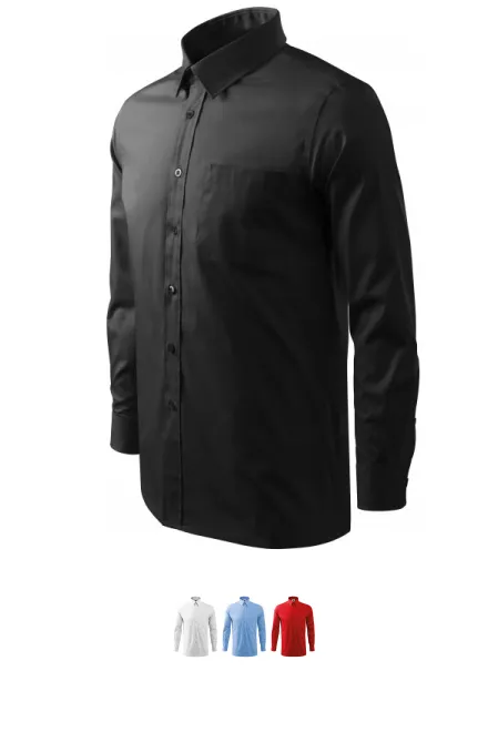 Hosszú ujjú férfi ing, fekete