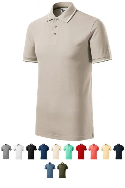 Klasszikus férfi póló, jégszürke