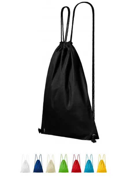 Könnyű pamut hátizsák, fekete Könnyű pamut hátizsák, fekete