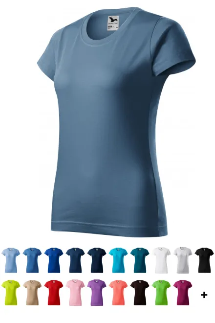 Női egyszerű póló, denim