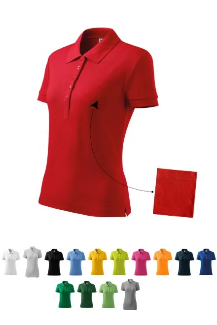 Női egyszerű póló, piros