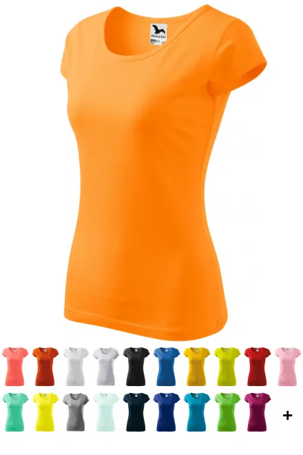 Női póló nagyon rövid ujjú, mandarin