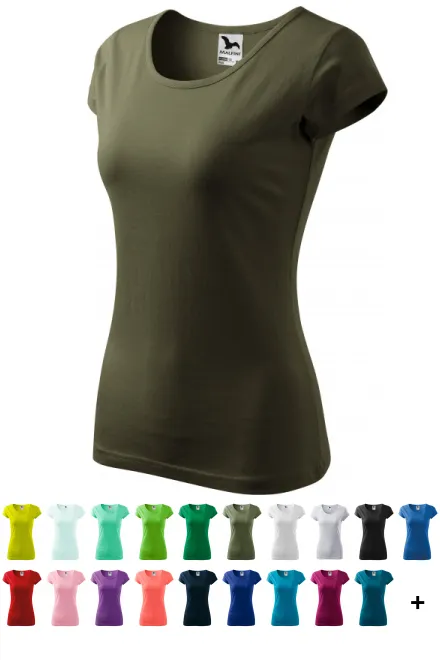 Női póló nagyon rövid ujjú, military