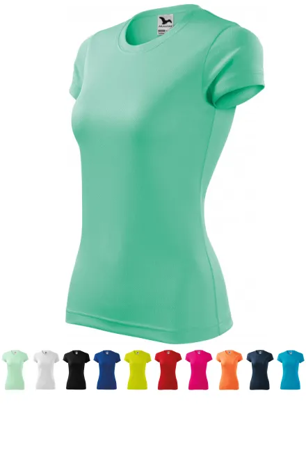 Női sportpóló, menta