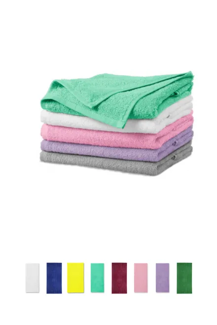 Pamut törölköző, 50x100cm, világos szürke