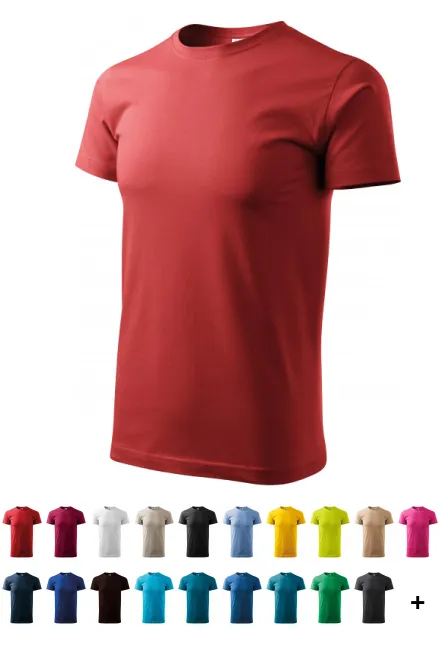 Unisex nagyobb súlyú póló, bordó