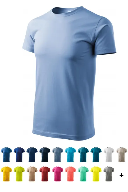 Unisex nagyobb súlyú póló, égszínkék