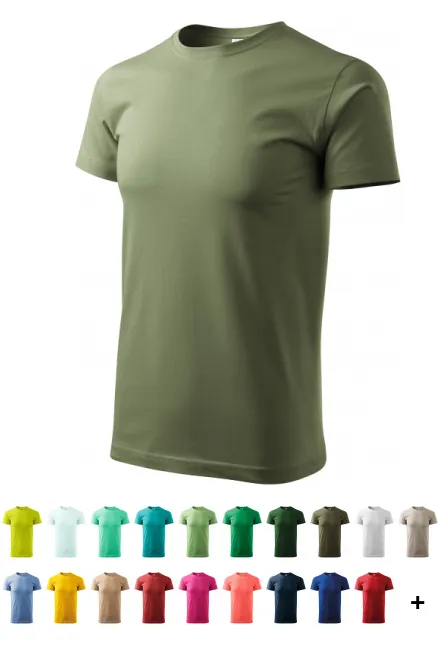 Unisex nagyobb súlyú póló, khaki
