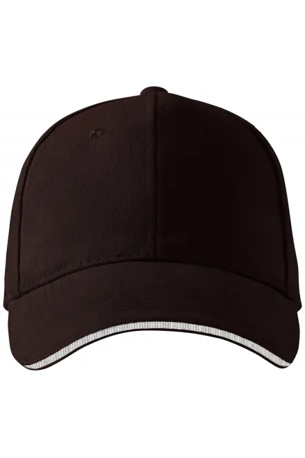 Kontrasztos sapka - kávé, állítható