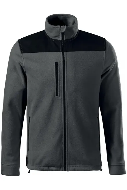 Meleg unisex polár dzseki - acélszürke, S