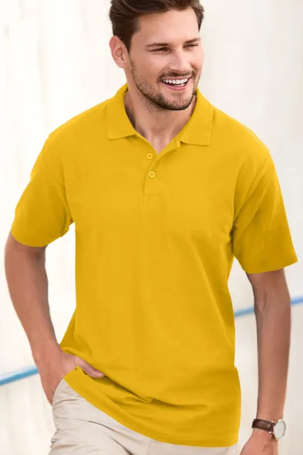Férfi elegáns póló, sárga