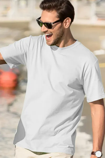 Férfi klasszikus póló, fehér