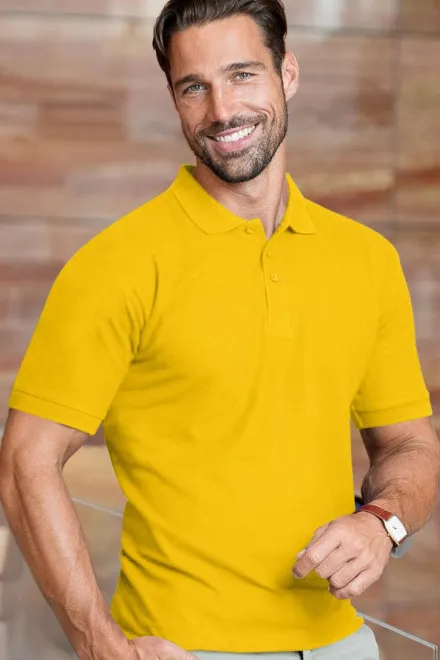 Férfi nehézsúlyú póló, sárga