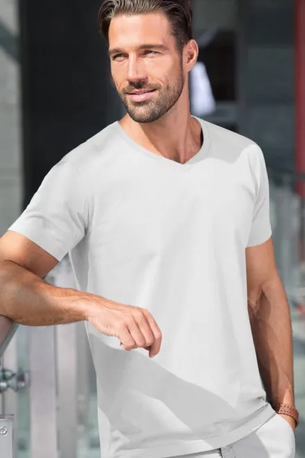 Férfi szűk póló, fehér