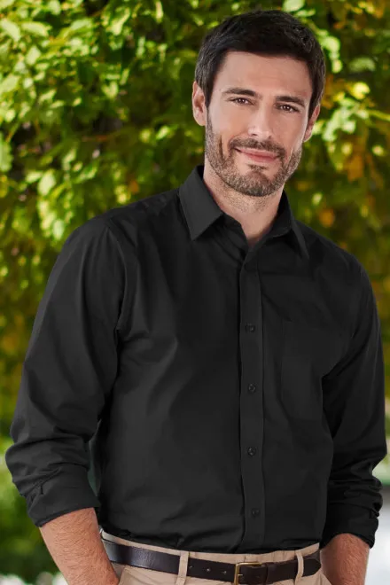 Hosszú ujjú férfi ing, fekete