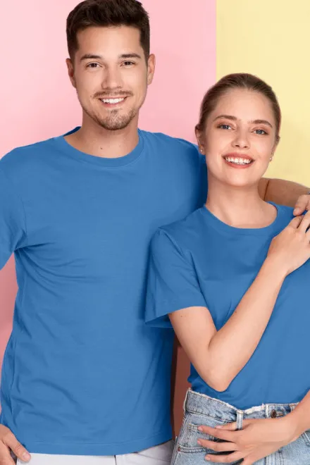 Könnyű, rövid ujjú póló, világoskék